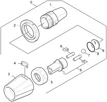 KÄRCHER Professional Ersatzteile Hochdruckreiniger Kaltwasser HD 4.5/32-4 S Ec 1.286-129.0 Dreifachduese
