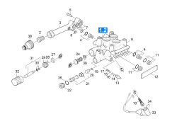 KÄRCHER Professional Ersatzteile Hochdruckreiniger Kaltwasser Xpert HD 7140 X EU 1.514-510.0 Zylinderkopf