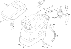 KÄRCHER Professional Ersatzteile Bodenreiniger BD 530 Ep 1.127-344.0 Haube und Motor