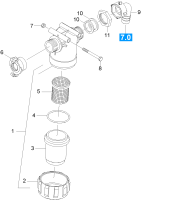 KÄRCHER Professional Ersatzteile Hochdruckreiniger Kaltwasser HD 10/15-4 Cage Food EU-I 1.353-908.0 Wasserfilter