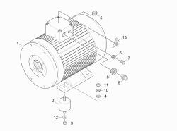 KÄRCHER Professional Ersatzteile Hochdruckreiniger Kaltwasser HD 16/15-4 Cage Plus EU-I 1.353-905.0 Motor