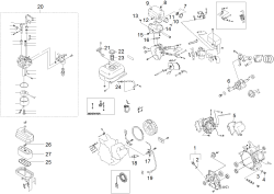 KÄRCHER Professional Ersatzteile Kehrmaschinen KM 105 0 Benzinmotor Subaru EX 27 EPA III
