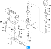 KÄRCHER Professional Ersatzteile Hochdruckreiniger Heisswasser HDS 12/14-4 ST EU-I 1.699-919.0 Druckseite