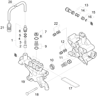 KÄRCHER Professional Ersatzteile Hochdruckreiniger Heisswasser HDS 1.7/12 U Ed 1.064-037.0 Zylinderkopf