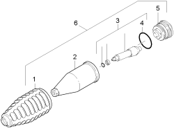 KÄRCHER Professional Ersatzteile Hochdruckreiniger Heisswasser HDS 5/13 U Plus EU 1.064-041.0 Rotorduese