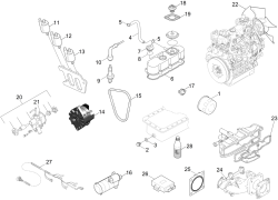 KÄRCHER Professional Ersatzteile Kehrmaschinen KM 130/300 R Lpg  Motor Anbauteile 9.398-823.0