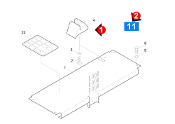 KÄRCHER Professional Ersatzteile Hochdruckreiniger Heisswasser HDS 1000 Be 1.811-937.0 Deckel