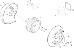 KÄRCHER Professional Ersatzteile Hochdruckreiniger Heisswasser HDS 2000 SUPER EU-I 1.071-100.0 Geblaese