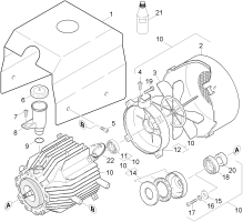 KÄRCHER Professional Ersatzteile Hochdruckreiniger Kaltwasser HD 600 EU 1.284-100.0 Motor