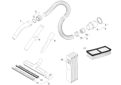 KÄRCHER Professional Ersatzteile Sauger NT 65/2 Tact² TcEU 1.667-287.0 Zubehoer