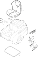 KÄRCHER Professional Ersatzteile Kehrmaschinen RRB 360 T Rider Battery Haube Batterie 1.047-303.0