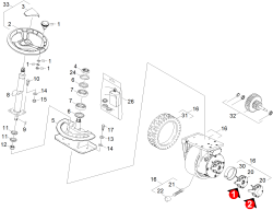 KÄRCHER Professional Ersatzteile Kehrmaschinen RRB 360 T Rider Battery Lenkung Batterie 1.047-303.0