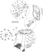 KÄRCHER Professional Ersatzteile Bodenreiniger BDP 50/2000 RS Bp Pack 1.002-039.0 Haube Scharnier