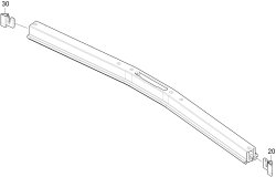 KÄRCHER Professional Ersatzteile Bodenreiniger BR 120/250 R SB STL HE 9.841-313.0 Saugbalken vormontiert gebogen 1400mm