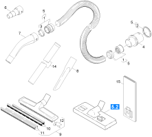 KÄRCHER Professional Ersatzteile Sauger NT 40/1 Tact EU 1.184-864.0 Zubehoer