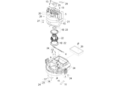 KÄRCHER Professional Ersatzteile Sauger VAC090A 1.402-210.0 Turbine