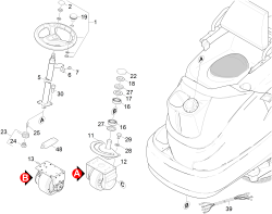 KÄRCHER Professional Ersatzteile Bodenreiniger B 140 R + D90 - Sochi 1.246-015.0 LENKUNG