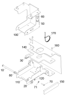 KÄRCHER Professional Ersatzteile Bodenreiniger BD 50/40 RS Bp 1.533-170.0 Halterung Scharnier kpl.