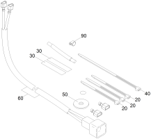 KÄRCHER Professional Ersatzteile Bodenreiniger BR 55/40 RS Bp 1.006-132.0 Kabel Bremse Set