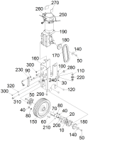 KÄRCHER Professional Ersatzteile Bodenreiniger BD 50/40 RS Bp 1.533-170.0 Antriebseinheit kpl. B 40 RS