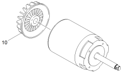 KÄRCHER Professional Ersatzteile Bodenreiniger BR 55/40 RS Bp 1.533-172.0 Motor mit Stecker
