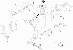 KÄRCHER Ersatzteile Hochdruckreiniger K 3.80 MD plus T250 RR *EU 1.950-115.0-A Steuergehaeuse