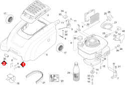 KÄRCHER Professional Ersatzteile Kehrmaschinen KM 75/40 W P 0 Motor