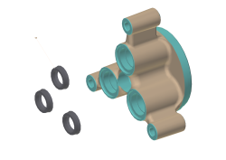 KÄRCHER Professional Ersatzteile Hochdruckreiniger Kaltwasser HD 5/12 C Plus EU 1.520-129.0 Zylinderkopf kpl. Messing