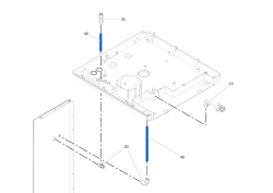 KÄRCHER Professional Ersatzteile Wasserspender WPD Range  Tropfschalenablauf ABS Kanal durch Standfuss WPD 1.024-920.2