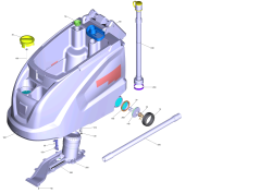 KÄRCHER Professional Ersatzteile Bodenreiniger B 60 W Bp + R65 + AF + Rins +V900 1.384-018.0 Tank kpl. B60