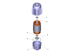 KÄRCHER Ersatzteile Hochdruckreiniger PRO HD 600 *EU 1.520-095.0-A Motor kpl.