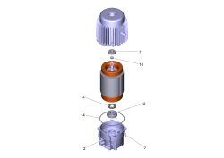 KÄRCHER Professional Ersatzteile Hochdruckreiniger Kaltwasser PRO HD 600 Plus EU 1.520-993.0 Motor kpl.