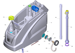 KÄRCHER Professional Ersatzteile Bodenreiniger B 40 C Bp Pack Classic+115Ah+R55+V900 1.533-266.0 Tank kpl.