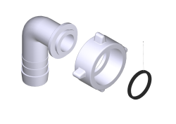 KÄRCHER Professional Ersatzteile Hochdruckreiniger Kaltwasser HD 10/15-4 CAGE FOOD 1.524-230.0 Unión roscada angular R1,,,Raccord a vis R1