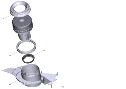 KÄRCHER Professional Ersatzteile Bodenreiniger BD 50/50 C Bp Pad Wet 1.127-029.0 Aufnahme Turbine kpl. B50 CS