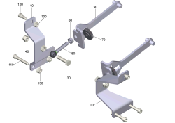 KÄRCHER Professional Ersatzteile Bodenreiniger B 95 RS 1.006-200.2 Buerstenkopf Anlenkung kpl.