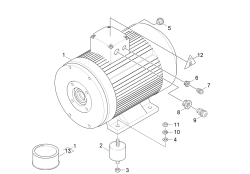 KÄRCHER Professional Ersatzteile Hochdruckreiniger Kaltwasser HD 25/15-4 Cage Plus EU-I 1.353-907.0 Motor