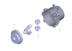 KÄRCHER Ersatzteile Hochdruckreiniger K 25 Silent Limited Edition *EU 1.600-922.0-A Getriebe kpl. 6°12/4,02 RV hor. (INA)