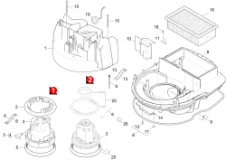 KÄRCHER Professional Ersatzteile Sauger NT 35/1 Tact Te M EU 1.184-874.0 Turbine