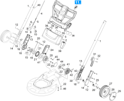 KÄRCHER Professional Ersatzteile Bodenreiniger BDS 43/Duo C I Adv 1.291-241.0 Griff Verstellung
