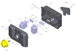 KÄRCHER Professional Ersatzteile Hochdruckreiniger Kaltwasser HD 9/18-4 Cage EU-I 1.353-910.0 E-Kasten mit Schuetz - 16A