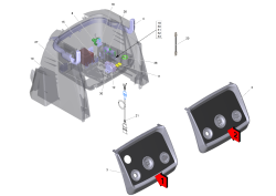 KÄRCHER Professional Ersatzteile Hochdruckreiniger Heisswasser HDS 12/18-4 S EU-II 1.071-915.0 E-Geraeteschrank kpl.