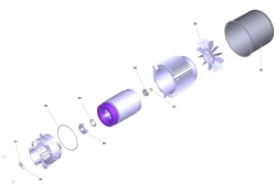 KÄRCHER Ersatzteile Hochdruckreiniger PRO HD 800 Plus *EU 1.520-171.0-A Motor fuer Ersatz HD 5/17