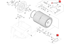 KÄRCHER Professional Ersatzteile Kehrmaschinen KM 100/100 R G  Filterkasten 1.280-105.0