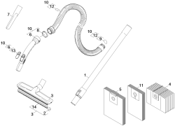 KÄRCHER Professional Ersatzteile Sauger T 10/1 Adv EU 1.527-157.0 Zubehoer