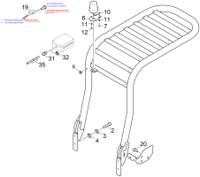 KÄRCHER Professional Ersatzteile Bodenreiniger B 260 RI Configuration 1.480-250.2 ABS Schutzdach Rundumkennleuchte B 250
