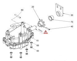 KÄRCHER Professional Ersatzteile Kehrmaschinen KM 80 W G 0 Getriebe UBS