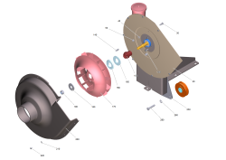 KÄRCHER Professional Ersatzteile Kehrmaschinen KM 100/100 R Lpg  Geblaese Benzin T3 1.280-107.0