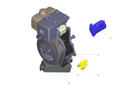 KÄRCHER Professional Ersatzteile Kehrmaschinen KMR 1250 D KAT  Dieselmotor 1.091-134.0
