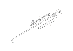 KÄRCHER Professional Ersatzteile Hochdruckreiniger Kaltwasser Wuerth HDR 185 Power Plus 50 Jahre 1.514-155.0 Strahlrohr kpl. neutral 840mm
